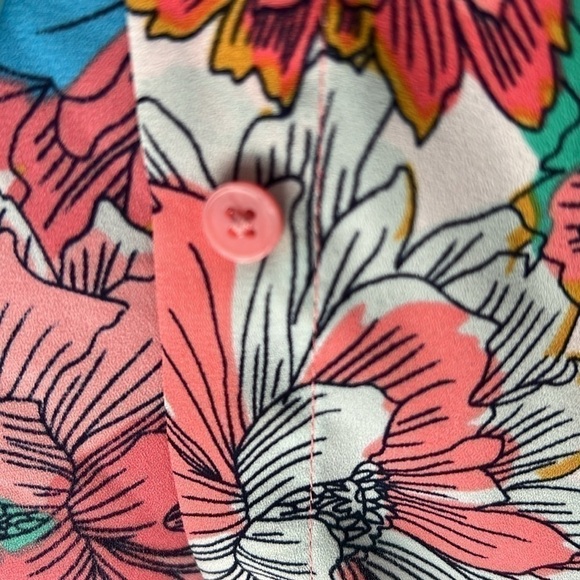 Banana Republic Floral Blouse Multicolor - Picture 5 of 8